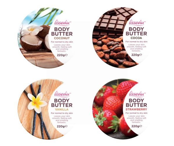 Wholesale Lisseau Body Butter Mixed Cream Case 220 Grams Assorted Creams UK Pound Shop