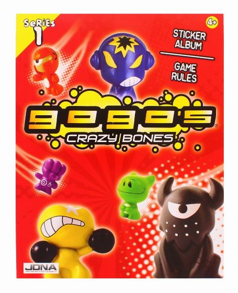 Gogos Gogos Crazy Bones Sticker Album & Game Rules BookUsed Very Good Condition 