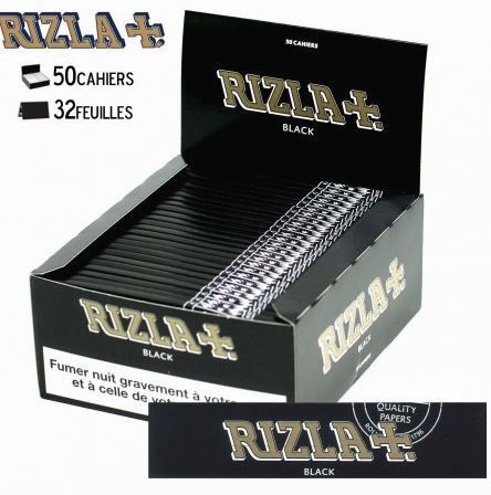50 each pack 2 Packs Black Rizla Medium Weight 