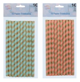 PAPER DRINKING STRAW 10 PACK