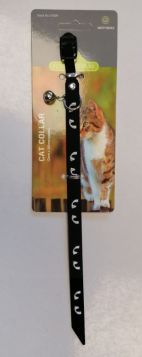 Pets That Play Cat Collar with Safety Buckle - Black - 12mm x 300mm