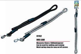Pets That Play Rope Dog Lead with Metal Spring Clasp - Assorted Colours - 15mm x 1500mm
