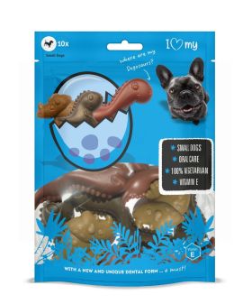 I Love My Pet - Small Dinosaur Dog Treats for Small Dogs - Pack of 10