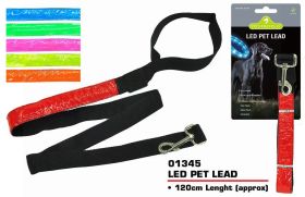 Pets That Play LED Pet Lead - Colours May Vary - 2.5cm x 120cm