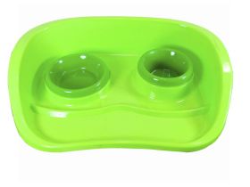DOUBLE PET FOOD TRAY