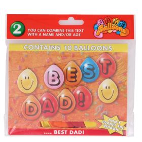 BEST DAD 10 BALLOONS