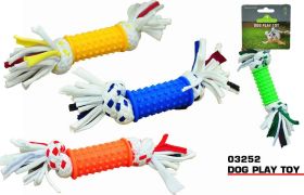 Pets That Play Pull & Tug Dog Play Toy for Small/Medium Dogs - Assorted Colours - 18cm x 5cm