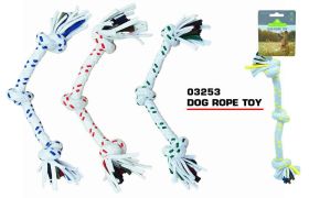 Pets That Play Pull & Tug Dog Rope Toy for Small/Medium Dogs - Assorted Colours - 34cm x 5cm