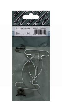 GALVANISED TOOL CLIP 38MM 2 PACK