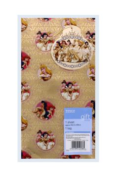 D PRINCESS GOLD FOIL 1 SHEET 1 TAG