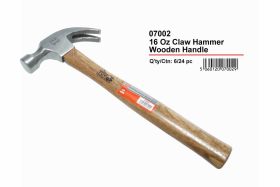JAK 16 oz Claw Hammer with Wooden Handle