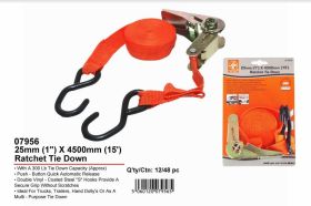 JAK Multi-Purpose Ratchet Tie Down - 1" x 15"
