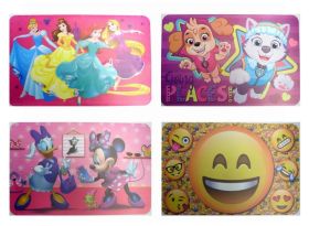4 PICTURE PLACEMATS DESIGN ASSORTED