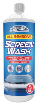 Car Pride All Seasons Concentrated Screen Wash - 1L
