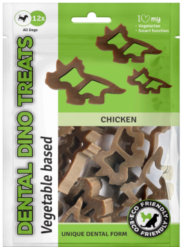 I Love My Pet - Chicken Dental Dino Treats - Pack of 12 - Exp: 04/26
