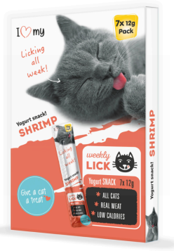 I Love My Pet - Shrimp Weekly Lick - Pack of 7 x 12G