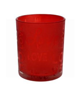 RED CANDLE HOLDER