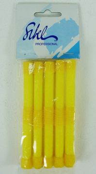 YELLOW HAIR CURLERS SMALL