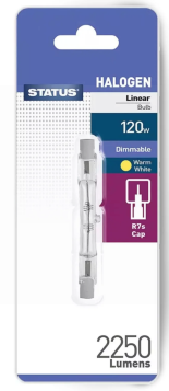 Status Halogen Linear Dimmable Bulb - R7s Cap - 120W - Warm White