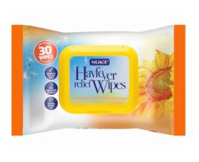 Nuage Hayfever Relief Wipes - Suitable for Kids - Pack of 30 Wipes