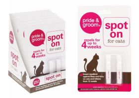 PRIDE & GROOM SPOT ON FOR CATS - PACK OF 2