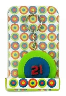 TARGET HAPPY 21ST KEY RING
