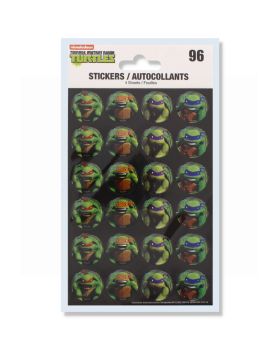 TEENAGE MUTANT NINJA TURTLE 96 STICKERS 4 SHEETS