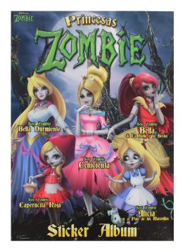 ZOMBIE STICKER BOOK ONLY-SPANISH