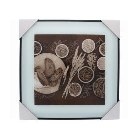 WOODEN PICTURE FRAME- BREAD & PASTA