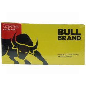 Bull Brand Ultra Slim Filter Tips - 10 Box X 160 Filter Tips