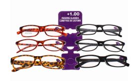 READING GLASSES +1.00 ASSORTED DESIGN & SHAPE
