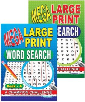 Mega Large Print Word Search - 0% VAT
