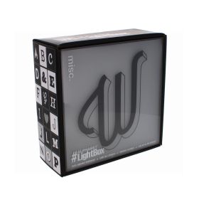 ALPHABET LIGHT UP BOX LETTER W