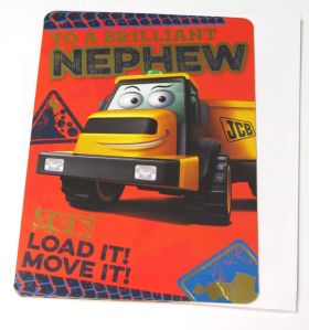 GEMMA JCB NEPHEW BIRTHDAY CARD