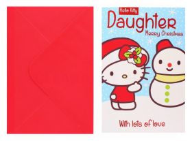 HELLO KITTY DAUGHTER XMAS CARD
