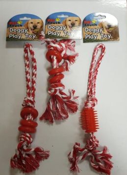 Pet Touch - Doggy Play Toy Rope - Designs And Colours May Vary