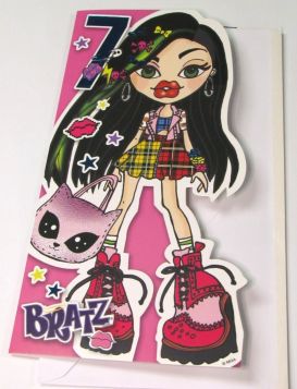 BRATZ AGE 7 BIRTHDAY CARD