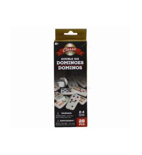  CLASSIC GAMES DOUBLE SIX DOMINOS SET 28PCS