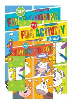 My Fun Colouring Activity Pack With Crayons - 5% VAT