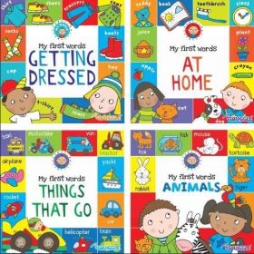 Early Learners My First Words Board Books - 15 x 15cm - Assorted Books - 0% VAT