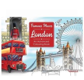 Famous Places - Amazing London - An Advanced Colouring Book - 22 Pages of Fun