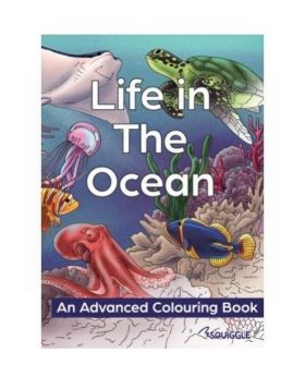 Life in the Ocean - An Advanced Colouring Book - 22 Pages of Fun