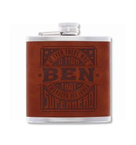 TOP BLOKE'S FINEST POUR - PERSONALIZED HIP FLASK - BEN