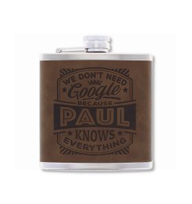 TOP BLOKE'S FINEST POUR - PERSONALIZED HIP FLASK- PAUL