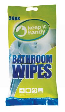 Prism Fragranced Bathroom Cleaning Wipes - Pack Of 50* 