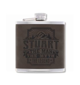 TOP BLOKE'S DISTINCT DECANTER - PERSONALIZED HIP FLASK - STUART