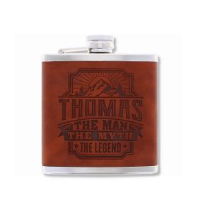 TOP BLOKE - PRE-PERSONALIZED ENGRAVED MEN'S HIP FLASK - THOMAS