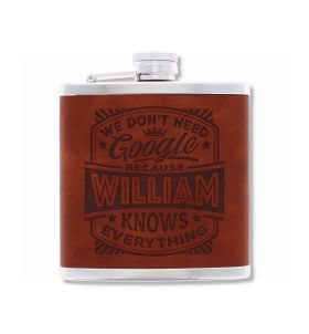 CUSTOMIZED GENTLEMEN'S SIP - TOP BLOKE FLASK - WILLIAM