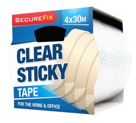Clear Sticky Tape - Pack Of 4 x 30 Meters
