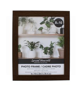 DARK BROWN WOODEN FRAME 8IN X 10 INCH